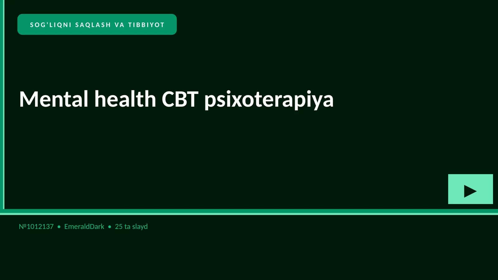 Mental health CBT psixoterapiya