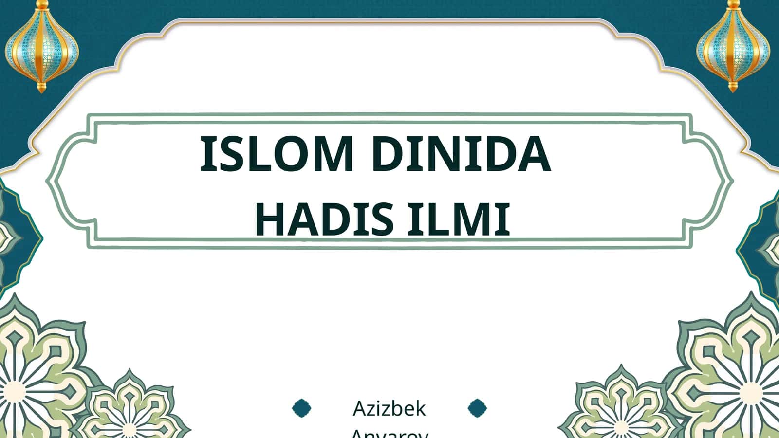HADIS ILMI