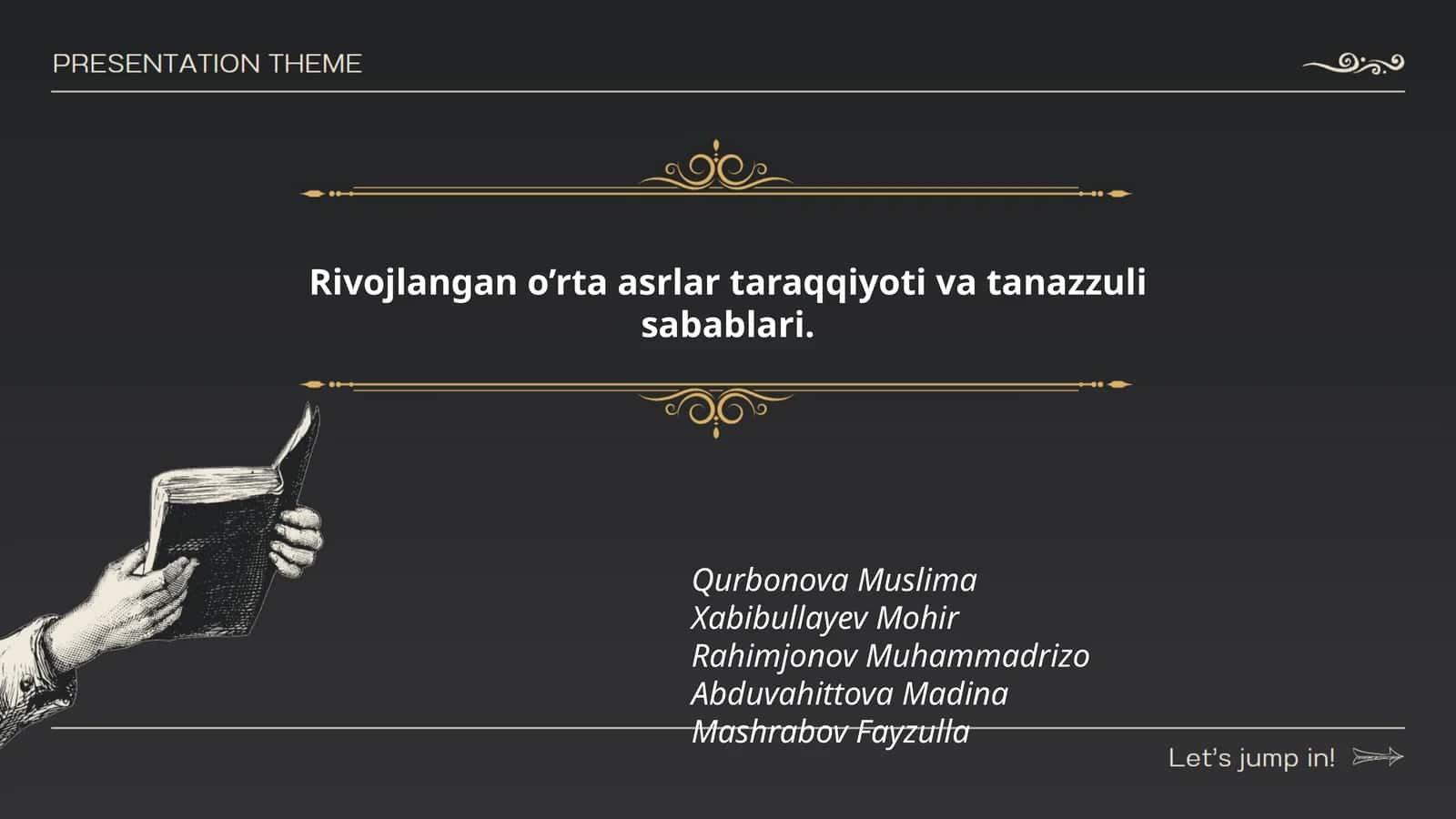 Rivojlangan o’rta asrlar taraqqiyoti va tanazzuli sabablari