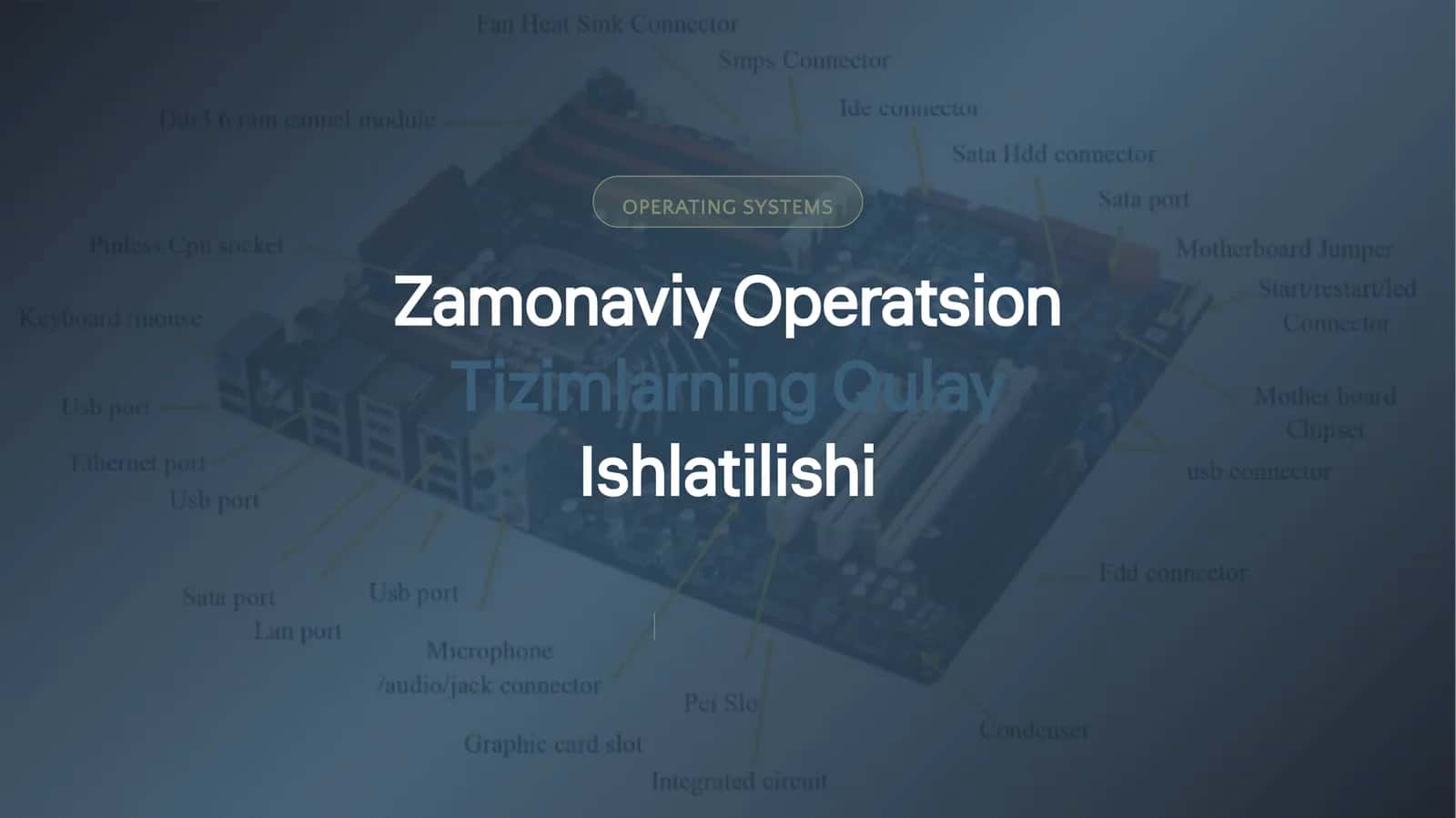 Operatsion tizimlarning zamonaviy imkoniyatlari