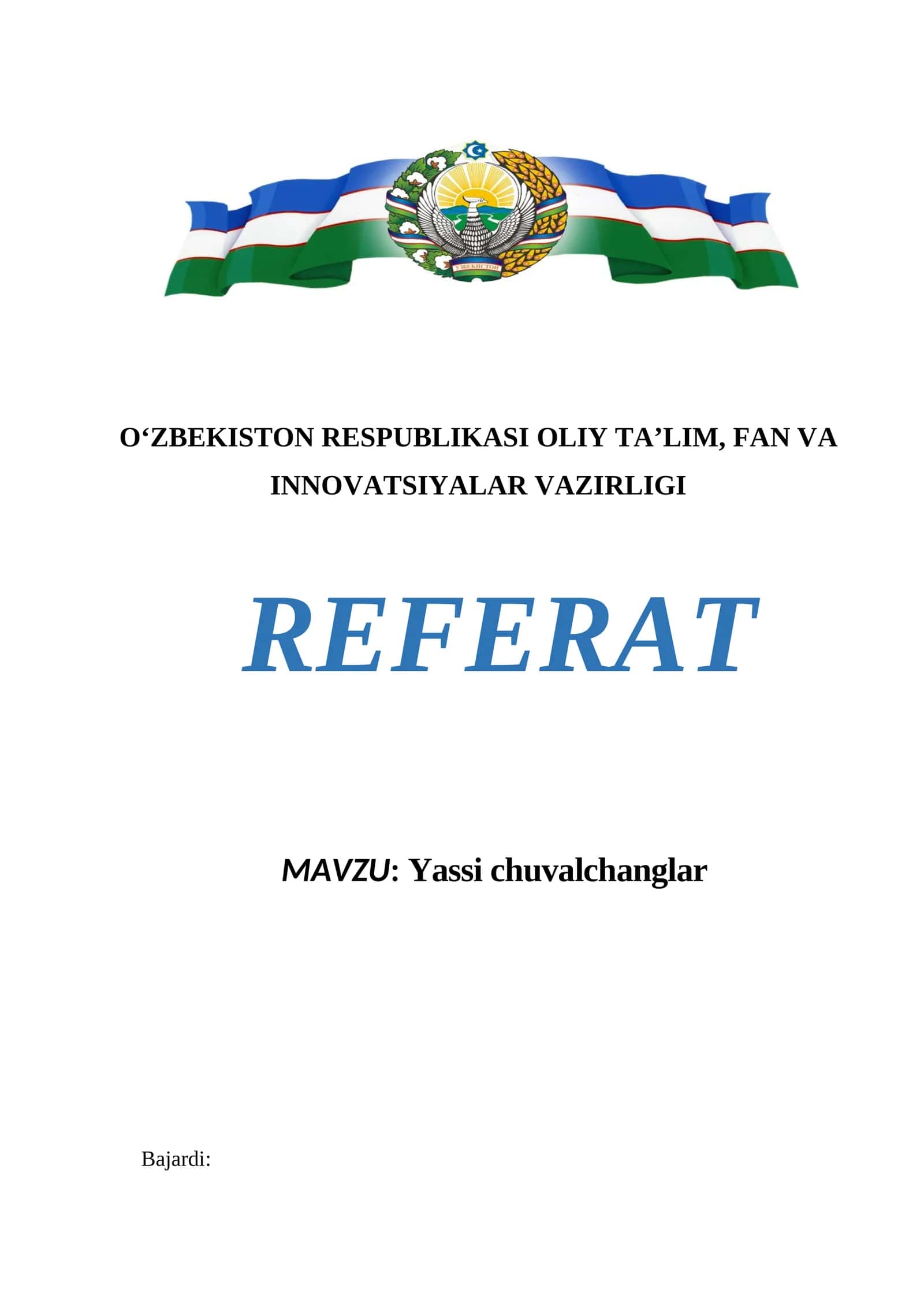 Yassi chuvalchanglar