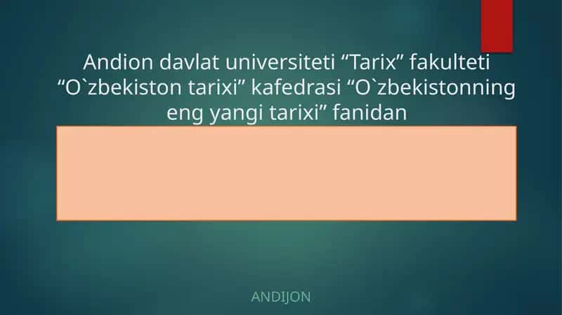 O‘zbekistonda demokratik, fuqarolik jamiyati asoslarining shakllanishi, amalga oshirilgan siyosiy islohotlar