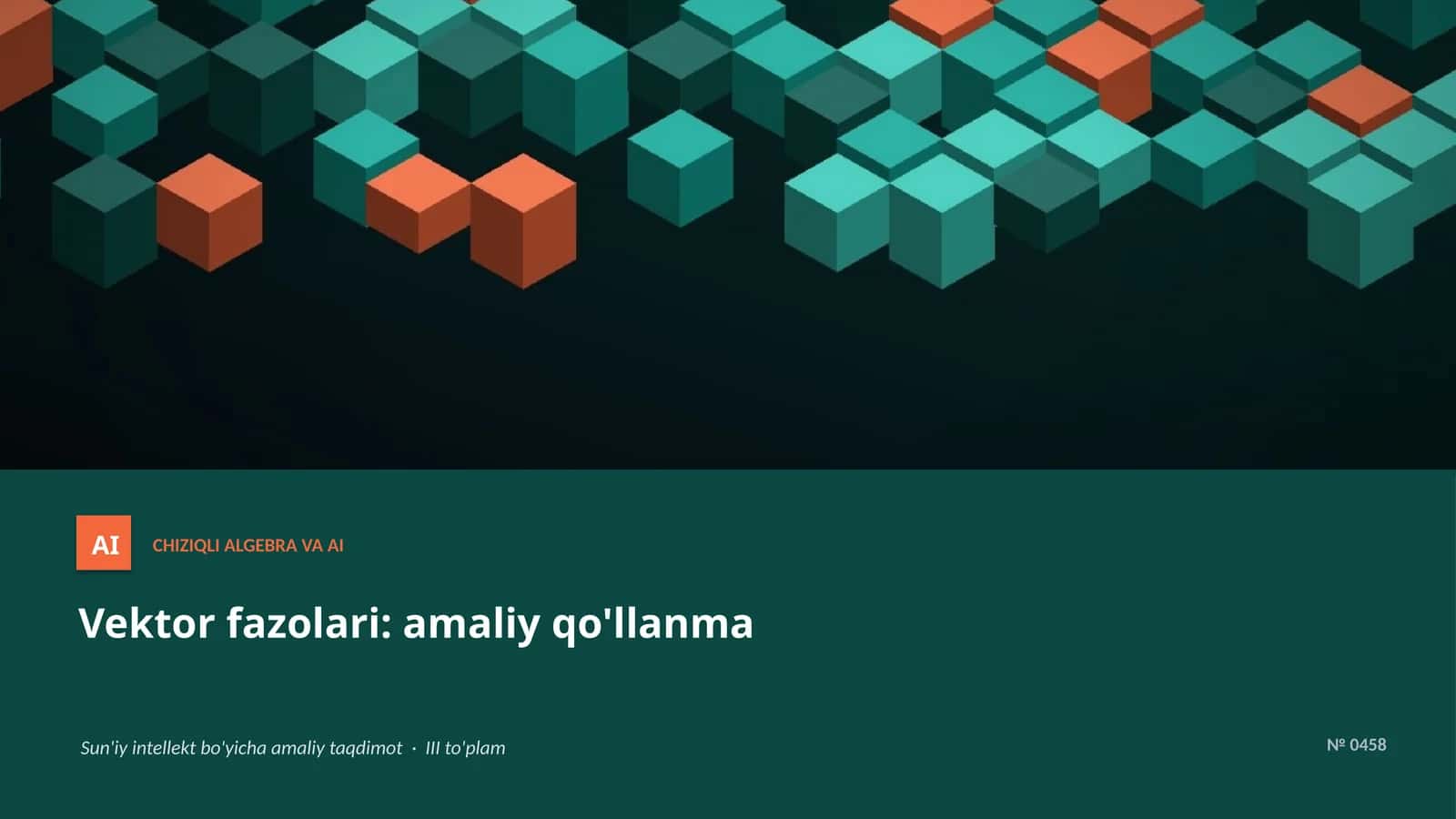 CHIZIQLI ALGEBRA VA AI