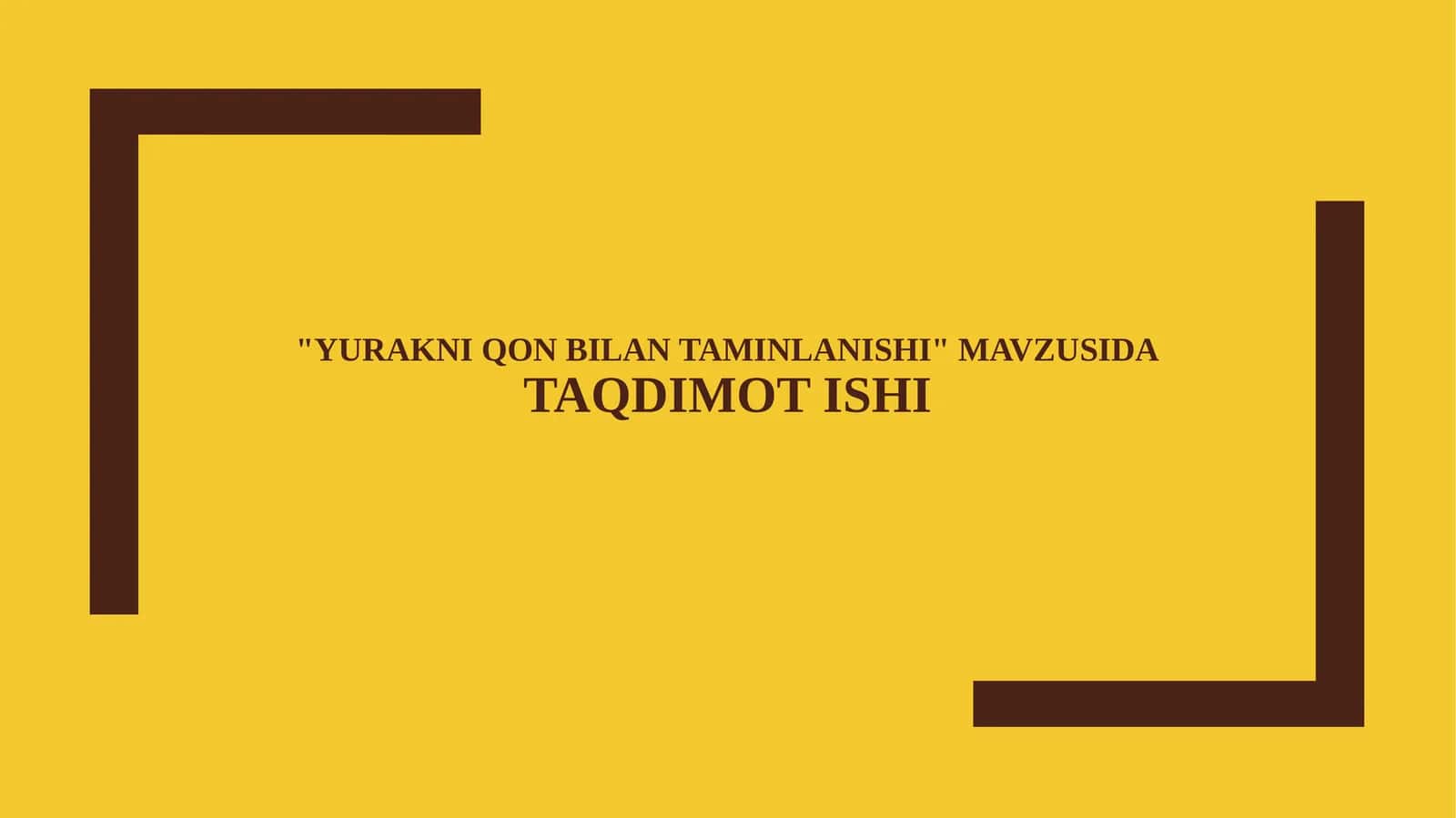 Yurakni qon bilan taminlanishi