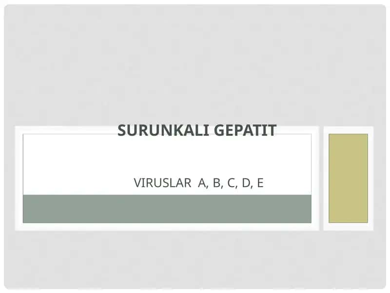 SURUNKALI GEPATIT