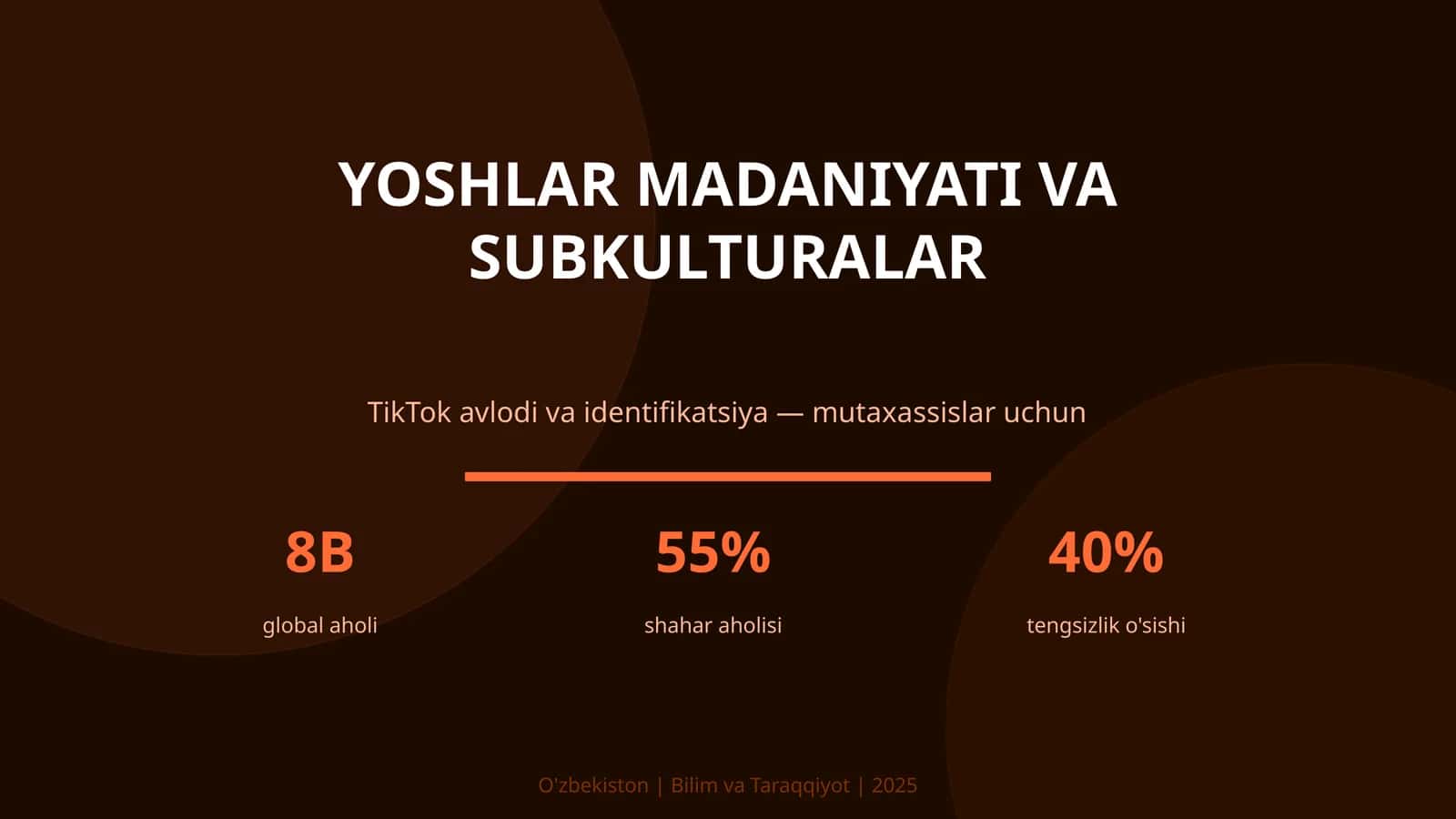 Yoshlar madaniyati va subkulturalar