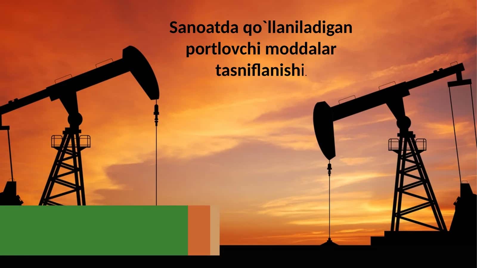 Sanoat portlovchi moddalari