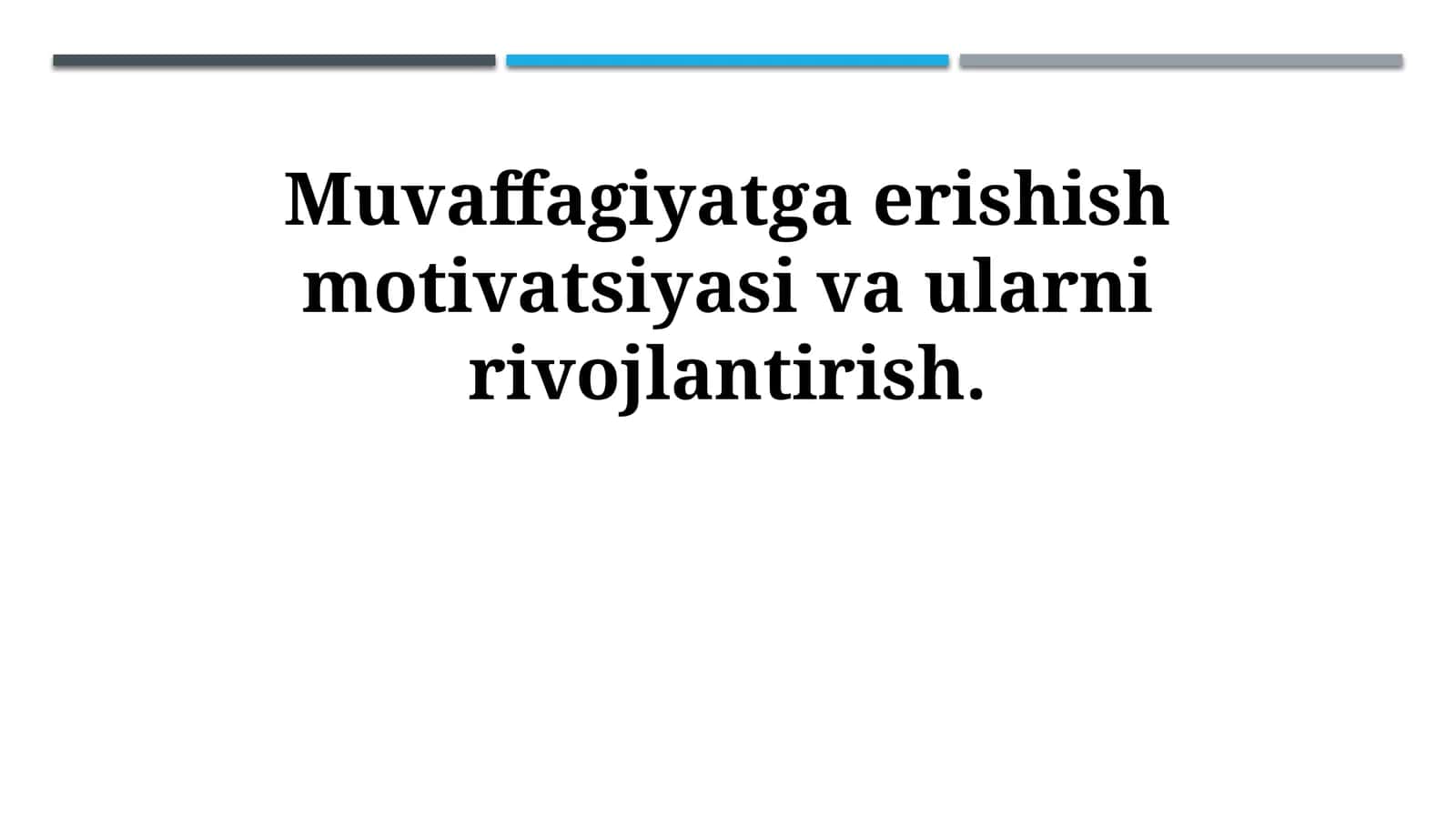 Ижобий фикрлаш ва ўзгага ишонишнинг уйғунлиги