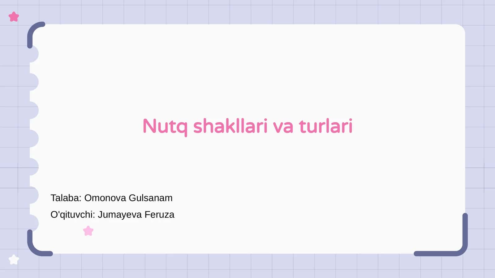 Nutq shakllari va turlari