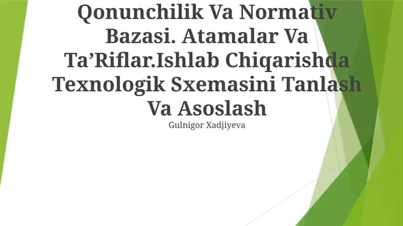 Biologik Faol Moddalarning Qonunchilik Va Normativ Bazasi