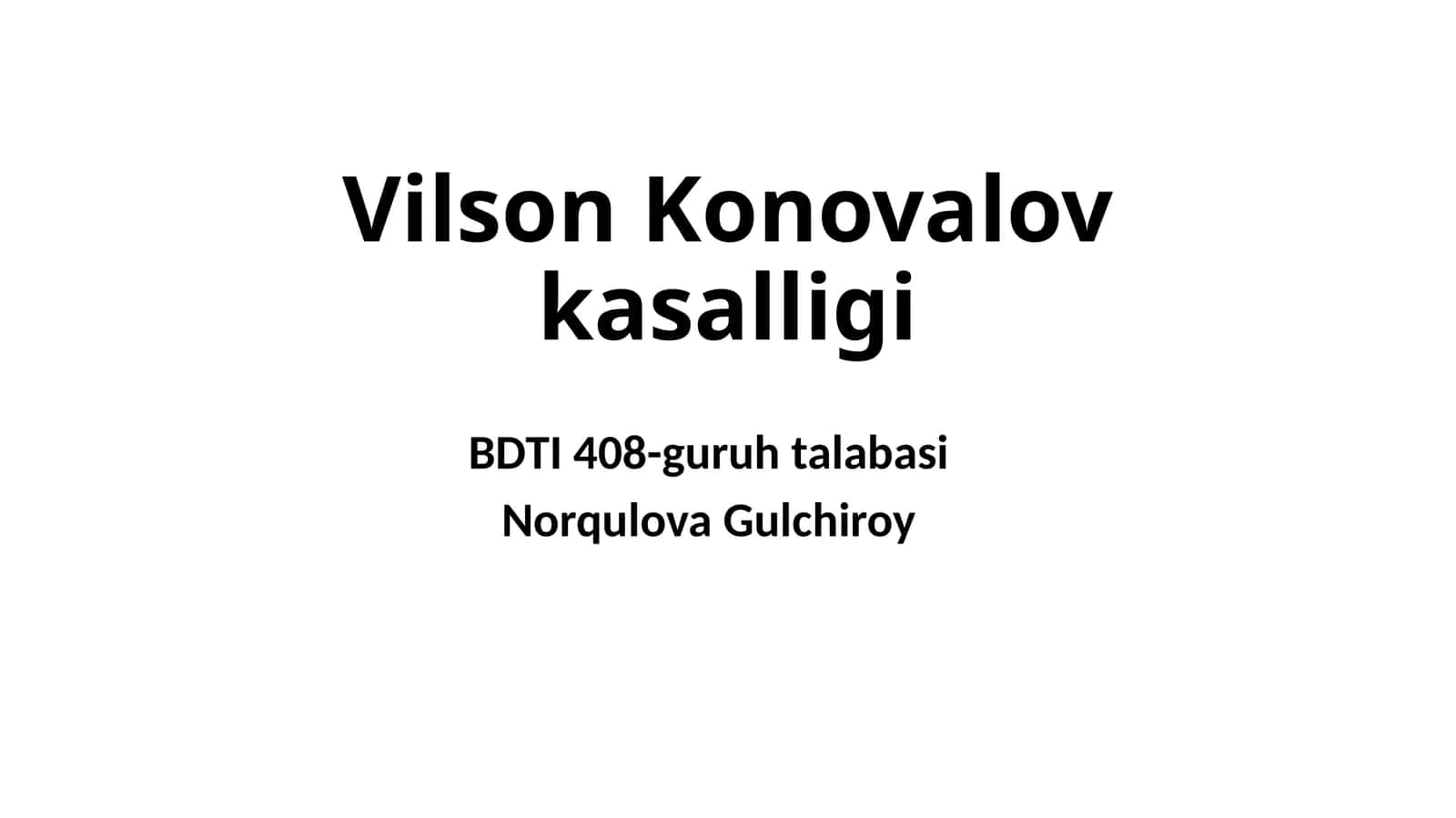 Vilson-Konovalov kasalligi