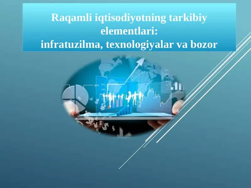 Raqamli iqtisodiyotning tarkibiy qismlari.