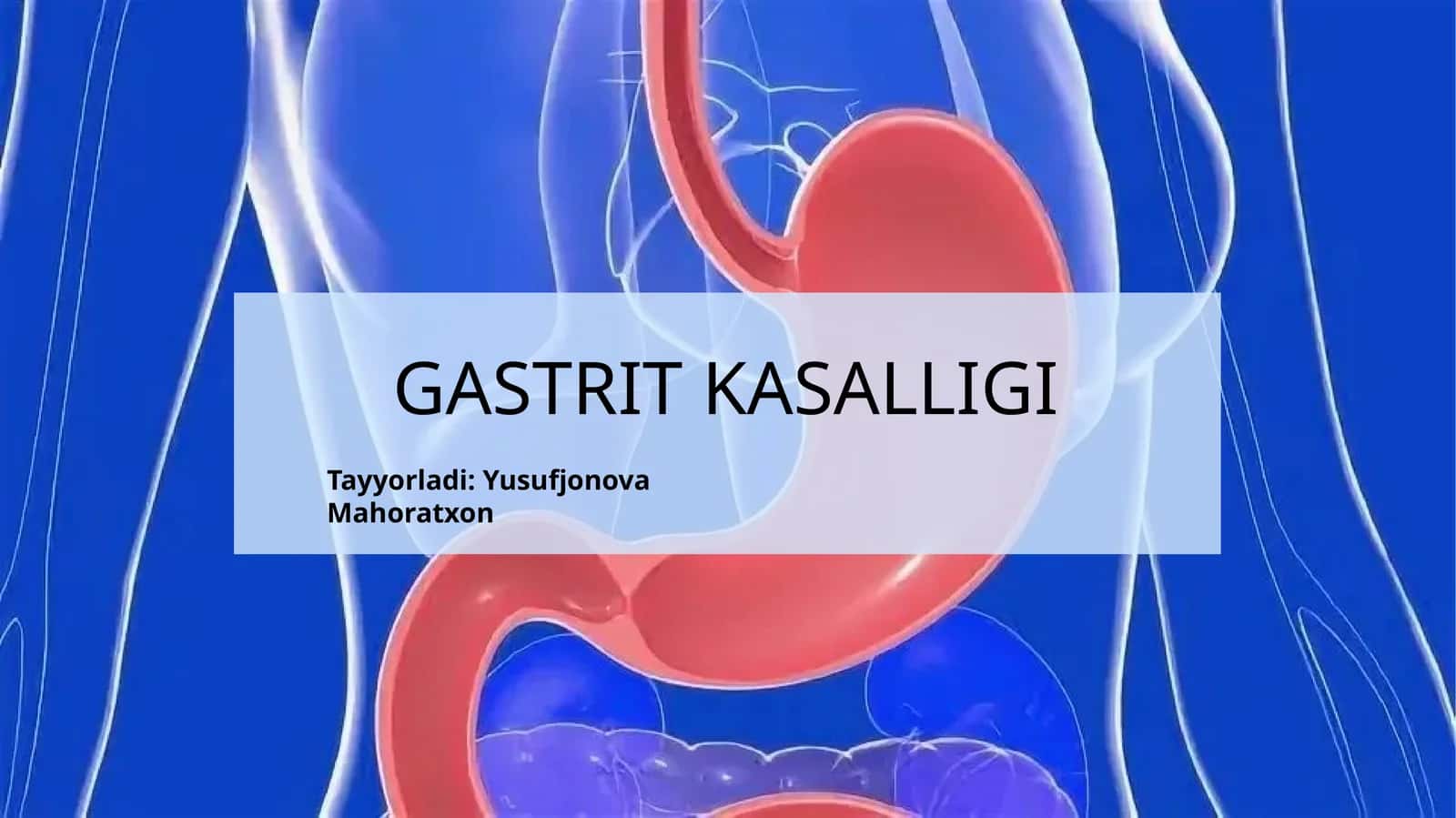 GASTRIT KASALLIGI