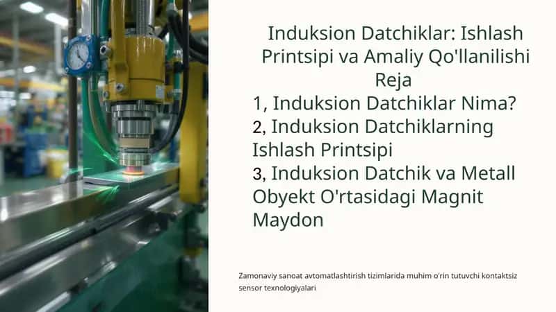 Induksion Datchiklar: Ishlash Printsipi va Amaliy Qo'llanilishi