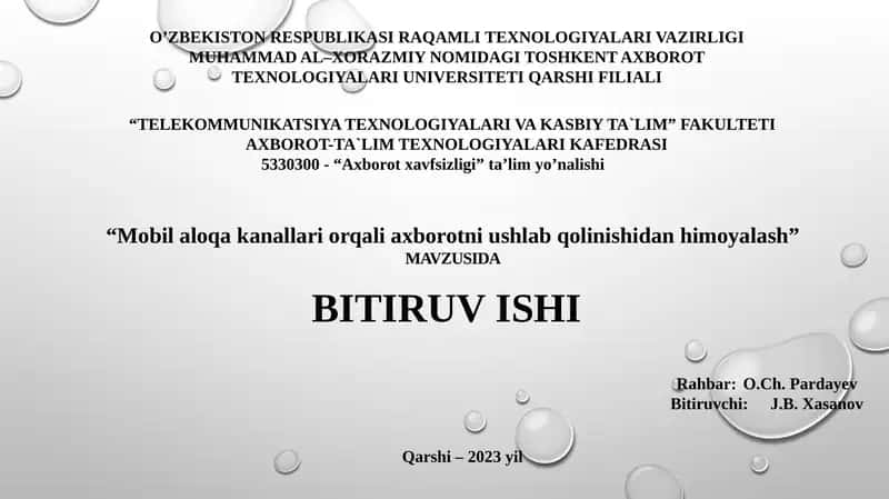 Axborot xavfsizligi