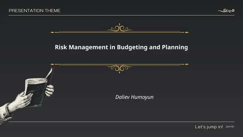 Risk Management in Budgeting and Planning