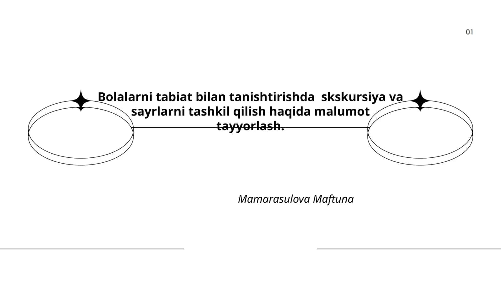 Bolalarni tabiat bilan tanishtirishda skskursiya va sayrlarni tashkil qilish haqida malumot tayyorlash