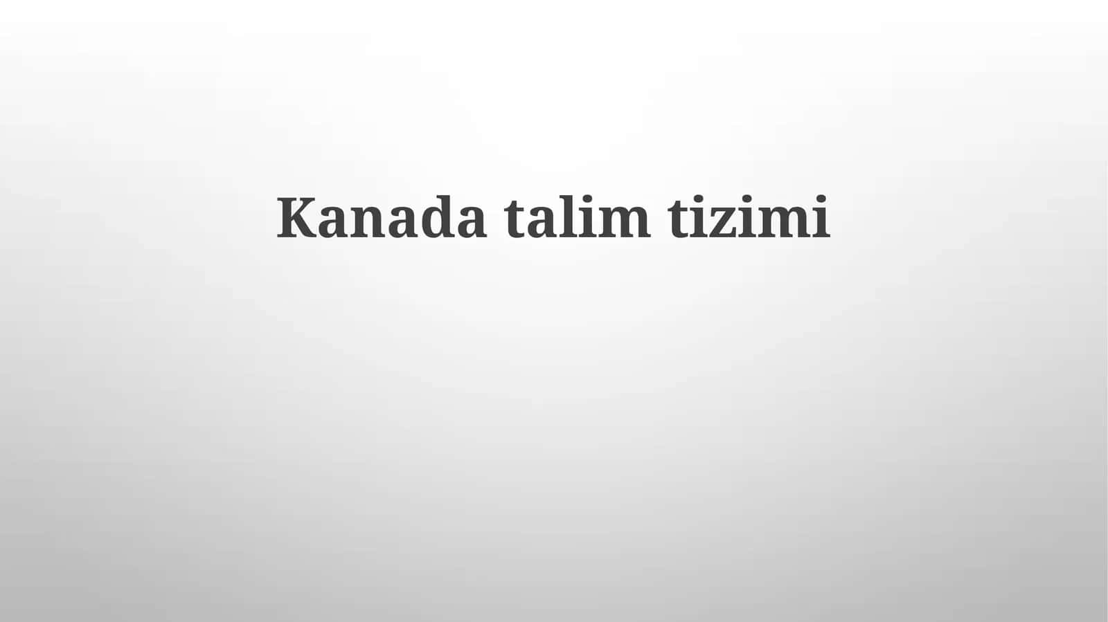 Kanadatalimtizimi