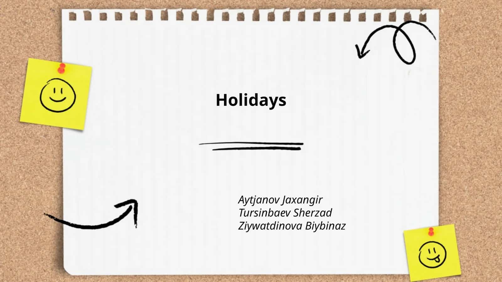 Holidays
