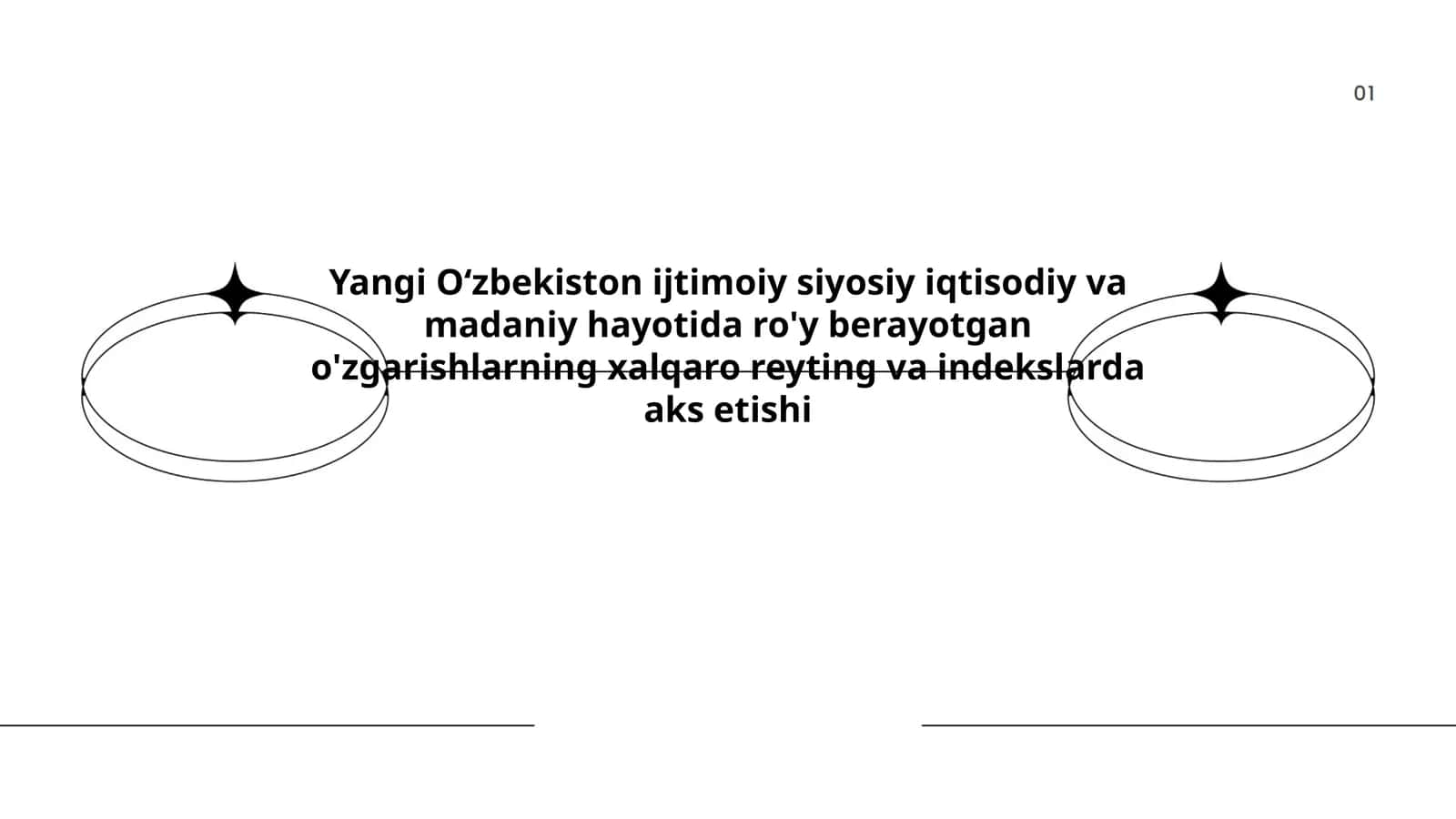 Yangi O'zbekiston ijtimoiy siyosiy iqtisodiy va madaniy hayotida ro'y berayotgan o'zgarishlarning xalqaro reyting va indekslarda aks etishi