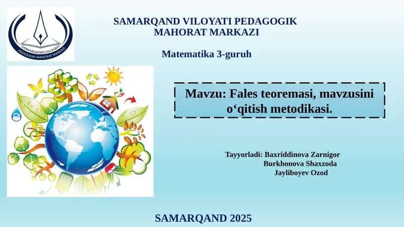 Fales teoremasi