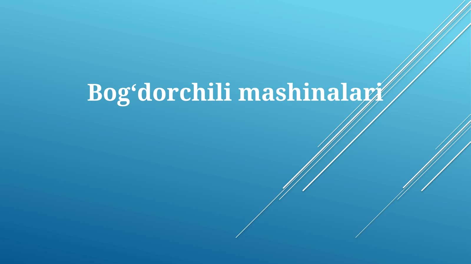 Paxta Yigim-Terim Mashinalari