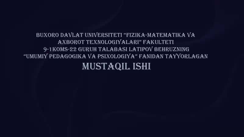 Sezgi va idrok jarayonlarining boshlang’ich holati ekanligi
