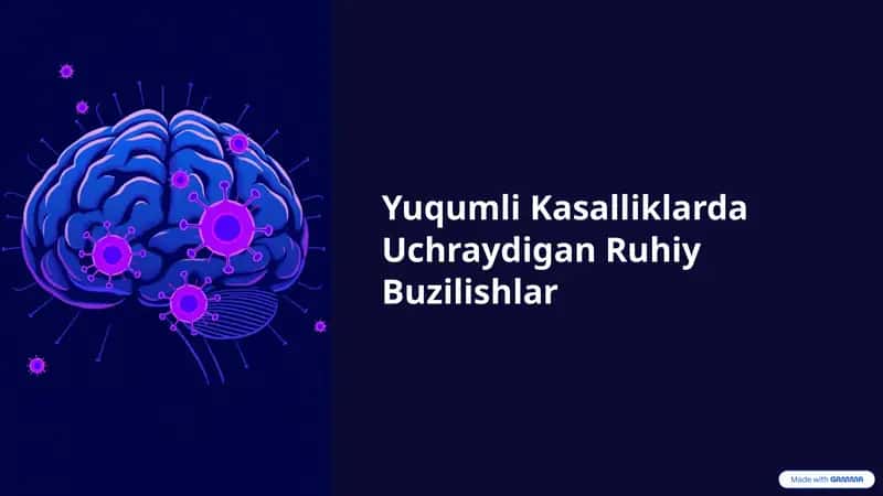 Yuqumli Kasalliklarda Uchraydigan Ruhiy Buzilishlar
