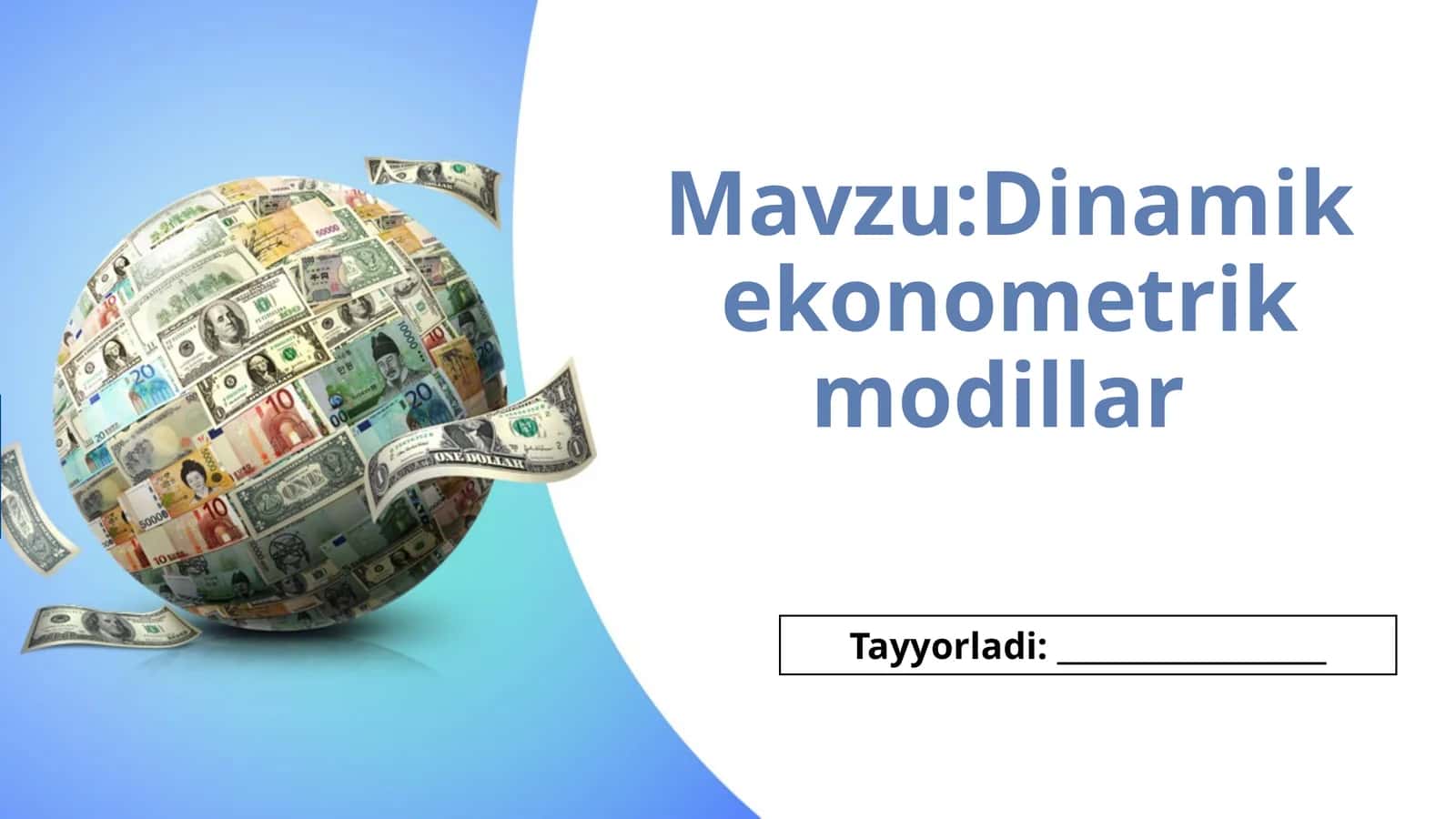 Dinamik ekonometrik modillar