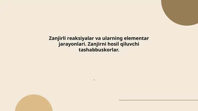 Zanjirli reaksiya