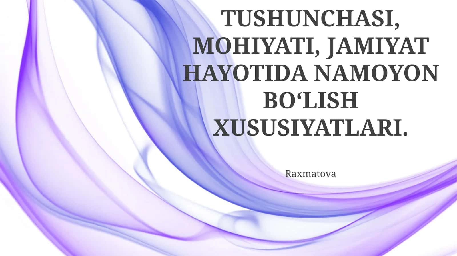 Globalizatsiya Tushunchasi, Mohiyati, Jamiiyatda Namoyon Bo'lish Xususiyatlari