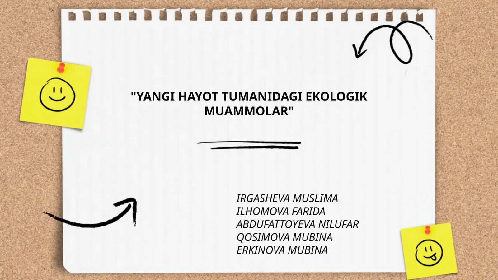 Yangi Hayot Tumanidagi Ekologik Muammolar