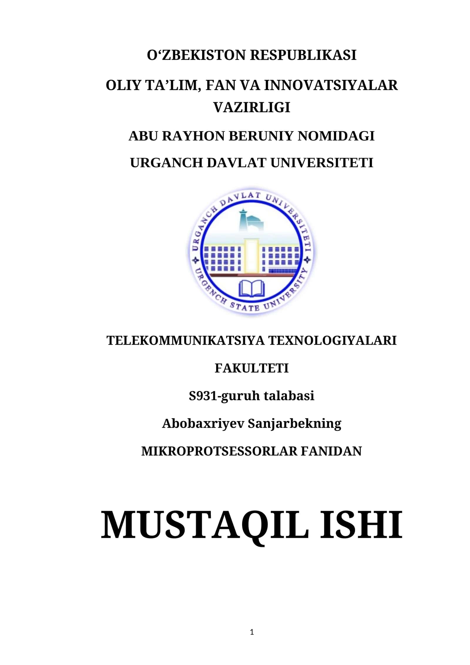 Kombinatsion sxemalarning analizi va mantiqiy tavsifi