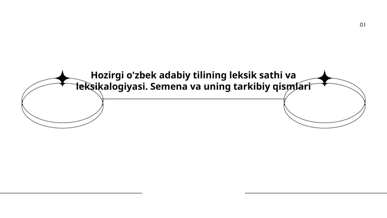Hozirgi o'zbek adabiy tilining leksik sathi va leksikalogiyasi