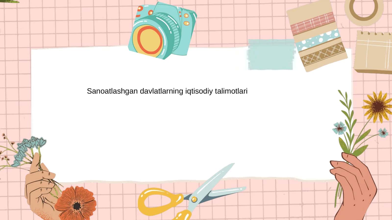 Sanoatlashgan davlatlarning iqtisodiy talimotlari
