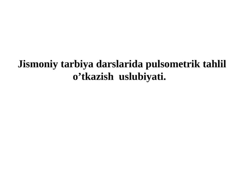 Pulssometriya