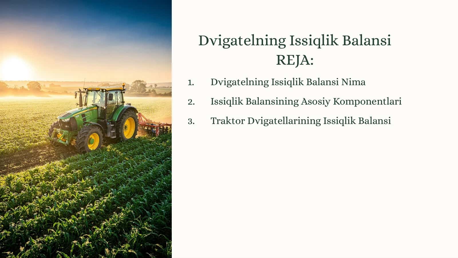 DvigatelningIssiqlikBalansi