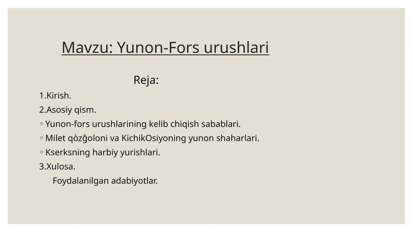 Yunon-Fors urushlari