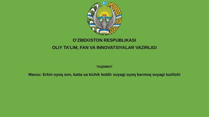 Erkin oyoq suyagi