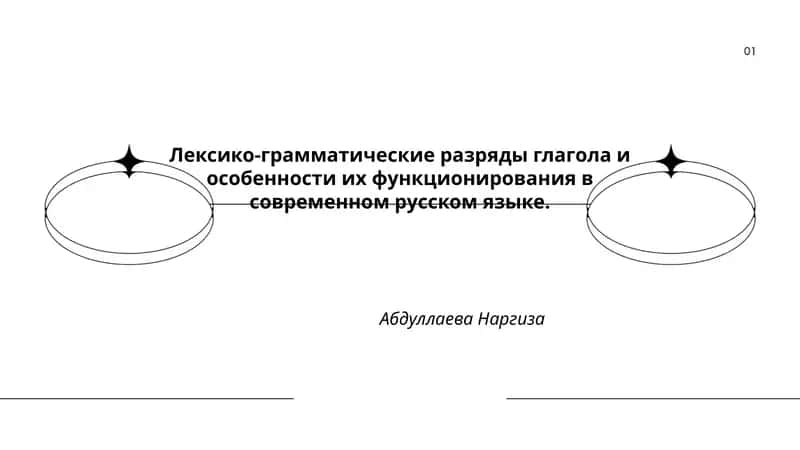 Лексико-грамматические разряды глагола и особенности их функционирования в современном русском языке