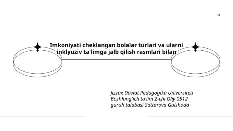 Imkoniyati cheklangan bolalar turlari va ularni inklyuziv ta'limga jalb qilish rasmlari bilan