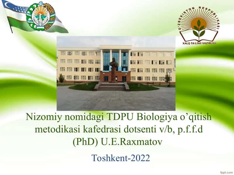 Biologiya o’qitish metodikasi, BOTANIKADAN MASALA VA MASHQ YECHISH METODIKASI