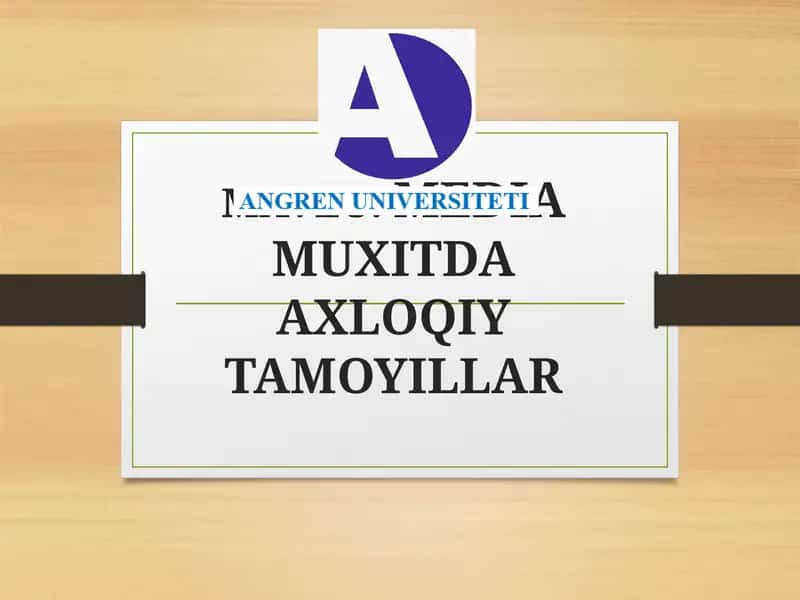 AXLOQIY TAMOYILLAR