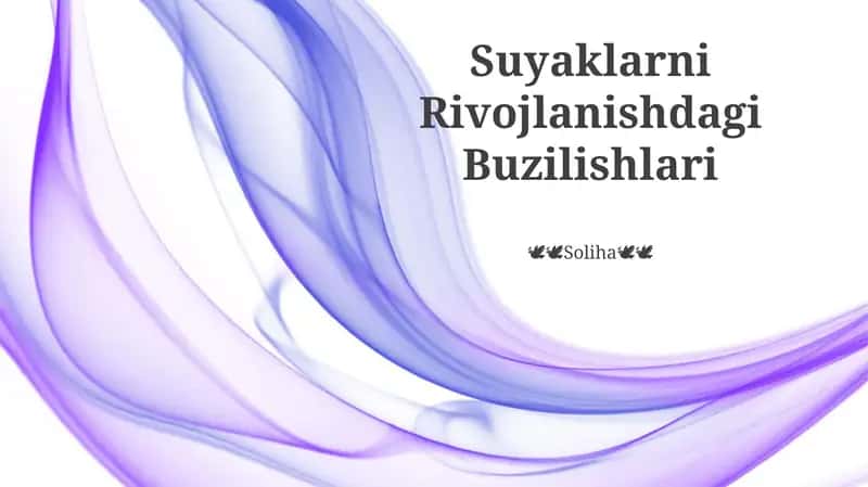 Suyaklarni Rivojlanishdagi Buzilishlari