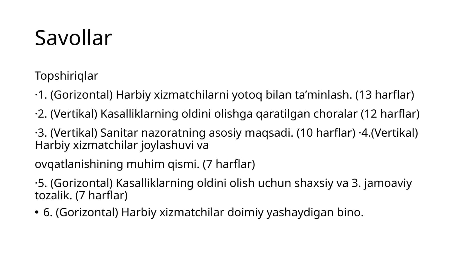 Savollar