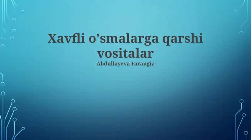 Yangi avlod saratonga qarshi vositalar