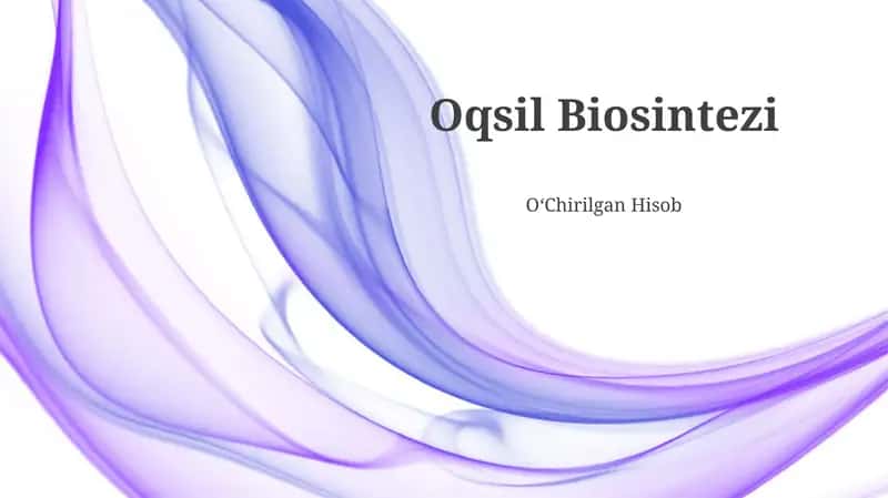 Oqsil Biosintezi