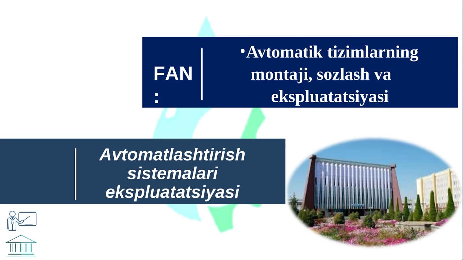 Avtomatlashtirish sistemalari ekspluatatsiyasi