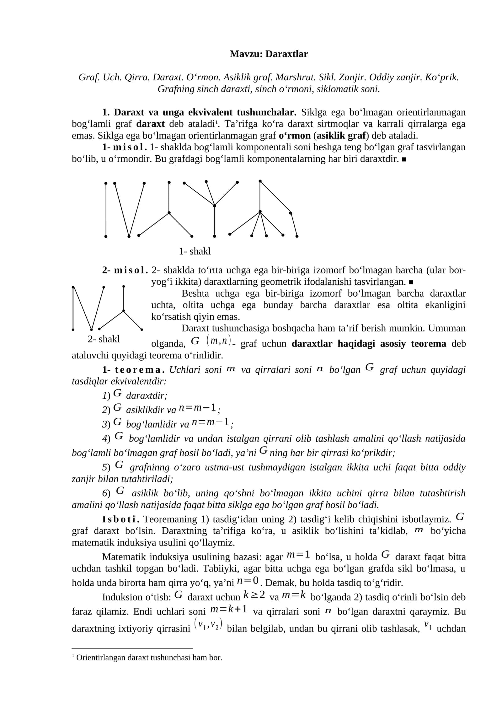 Daraxtlar