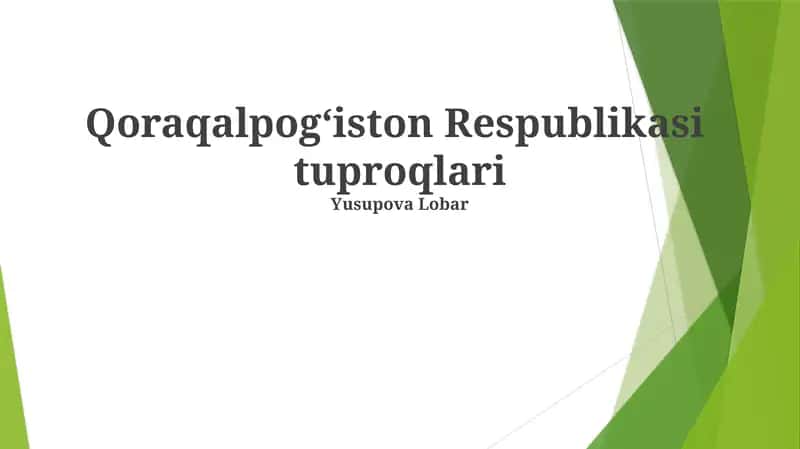 Qoraqalpogʻiston Respublikasi tuproqlari